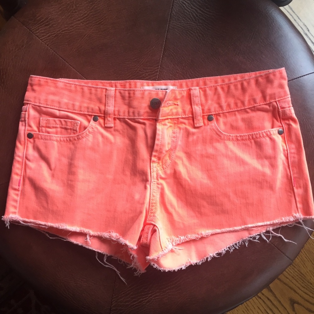 PINK VS Orange Cut-Off Shorts